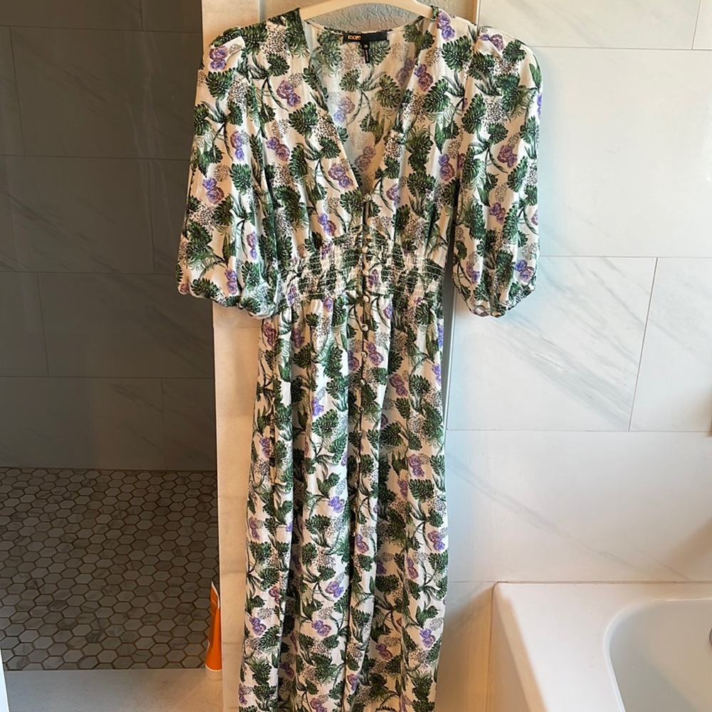 Maje Floral Maxi Dress